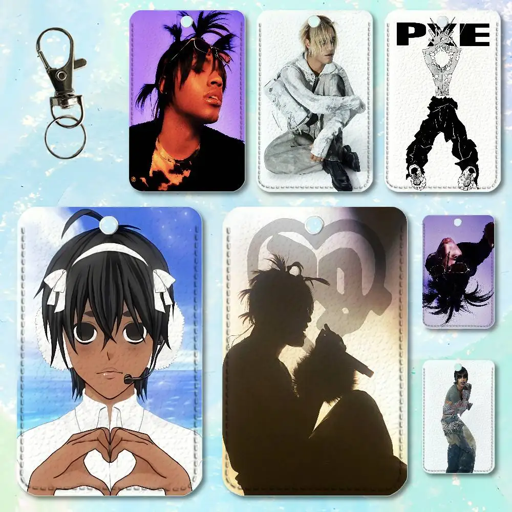 

Singer E-Ecco2K Cute Cartoon Card Keychain Anime Fashion Pendant Bag ID Door Card Case Bus Card