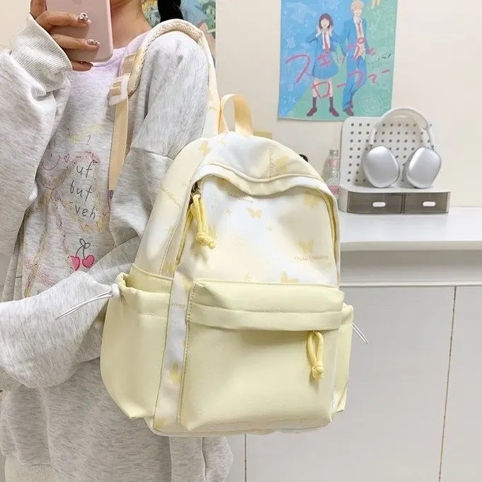 

2025 Summer New 167 Simple and Fashionable New Chinese Backpack Small Fresh National Style Large Capacity Lightweight Schoolbag