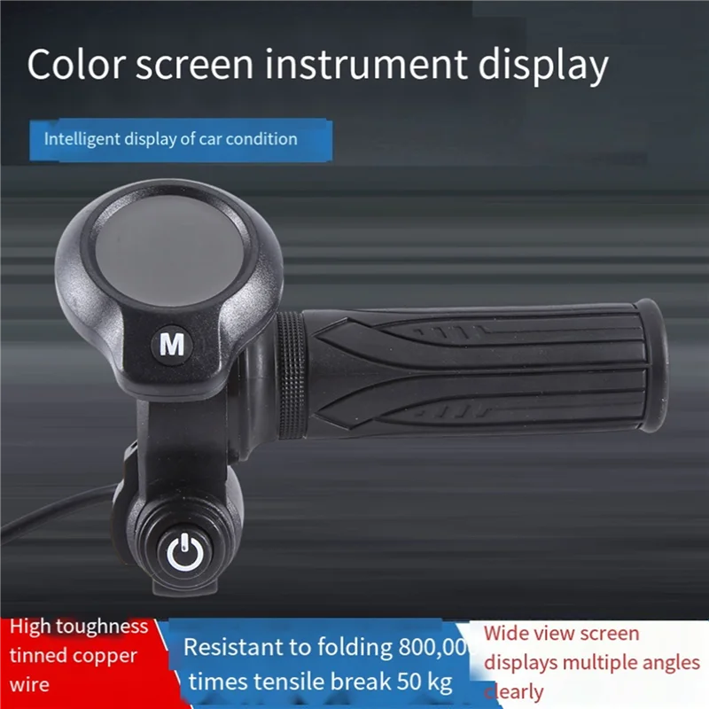 

Trending Bike Electric Scooter Accelerator Display Ebike Throttle Grip Digital Monitor For Bicycle Electric Scooter Trigger Dura