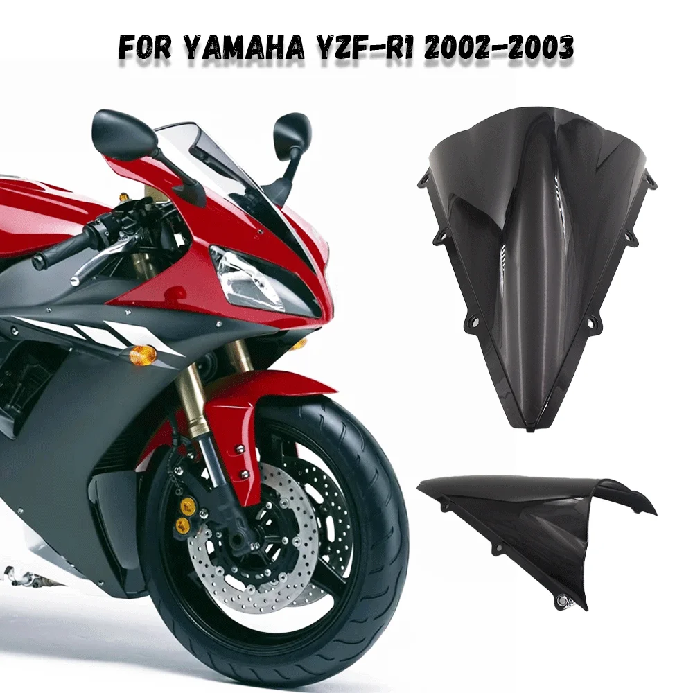 

New High Quality Motorcycle Motorbike Windshield Windscreen For YAMAHA YZF R1 2002 2003 YZFR1 ABS YZF-R1