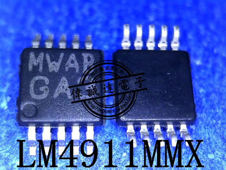 

20Pcs LM4911MMX LM4911 Printing MWAB GA3 MSOP10 New