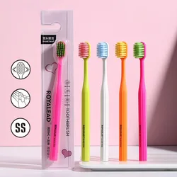 1PC Dopamine Adult Wide Head Toothbrush Home Fine Soft Brush Couple Travel Set Deep Cleaning Gap Between Teeth Manual Toothbrush