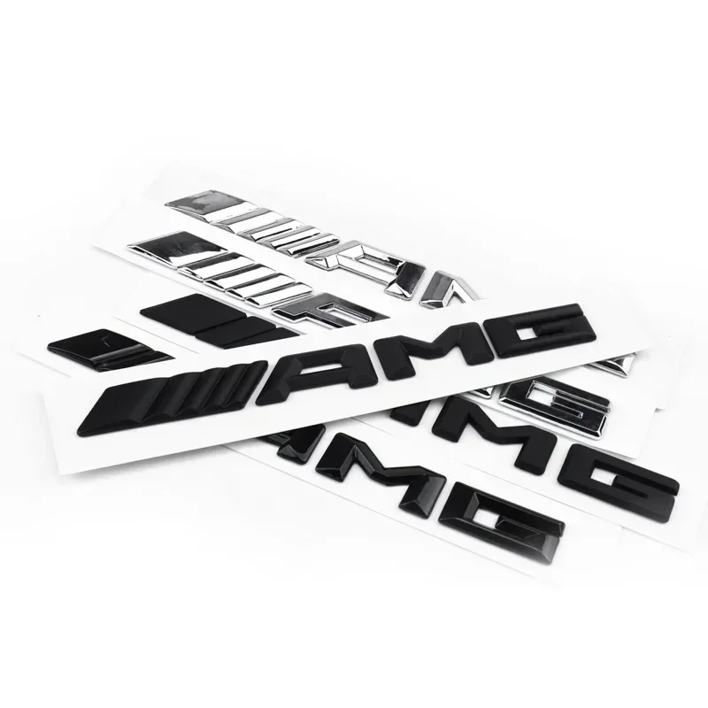 Metal Car 3d Rear Letter Emblem Trunk Sticker for Mercedes Benz AMG C E S GLE GLS CLC Class W204 W203 W205 W124 W221 W213 W212