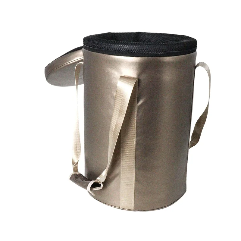 

Портативная ручная сумка черного золота для хрустальной чаши, профессиональная ручная сумка для хранения поющей чаши