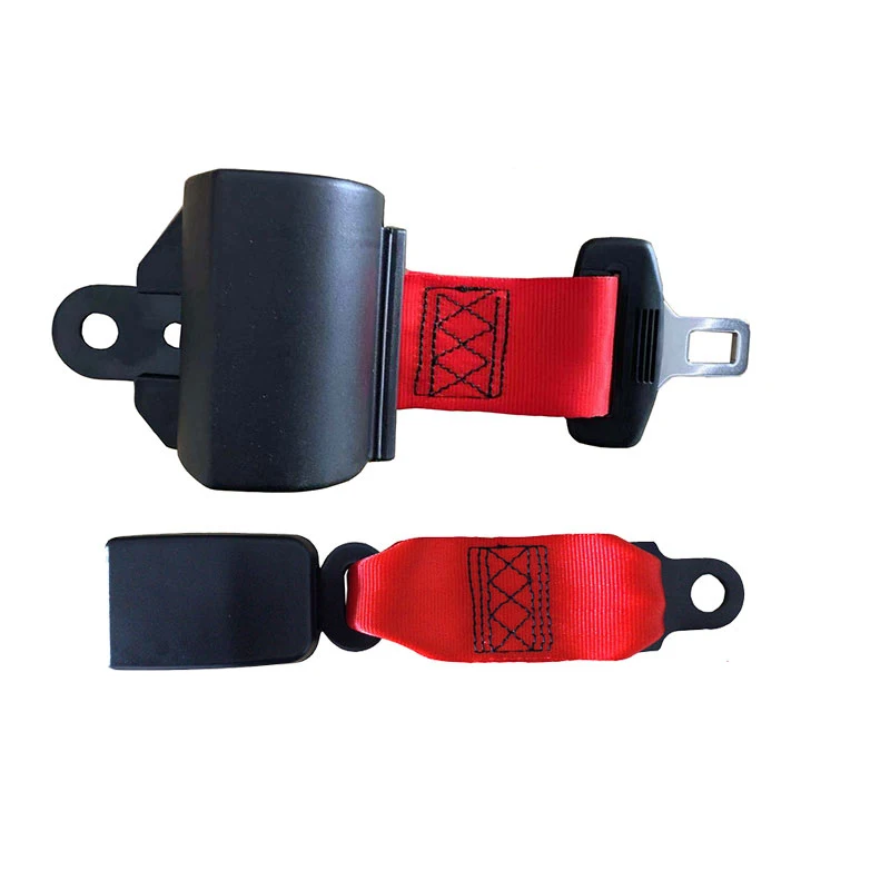 Red Yellow color seat belt retractable 2 point safety Lap belt bus seat safety belt for school waist belt auto accessories