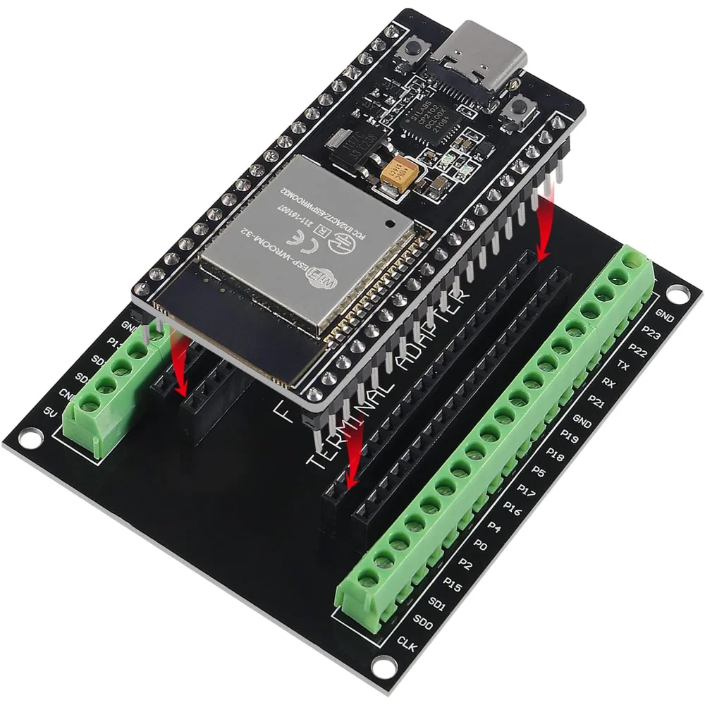 ESP32 Expansion Board Compatible with ESP32 WiFi Bluetooth Development Board NodeMCU-32S Lua 38Pin GPIO Expansion Board