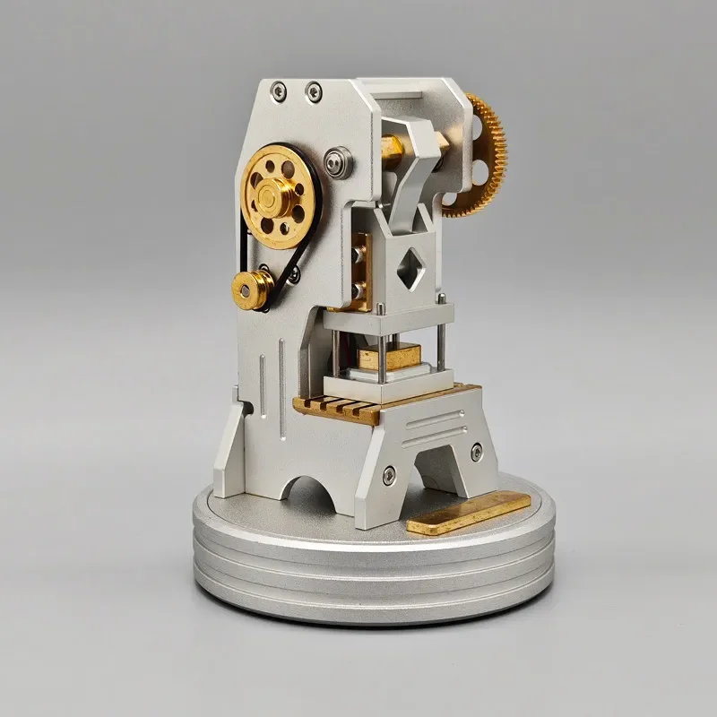 Mini Dynamic Full Metal Punching Press Machine Stamping Model for Laboratory Demonstration Desktop Display Hobby Enthusiast