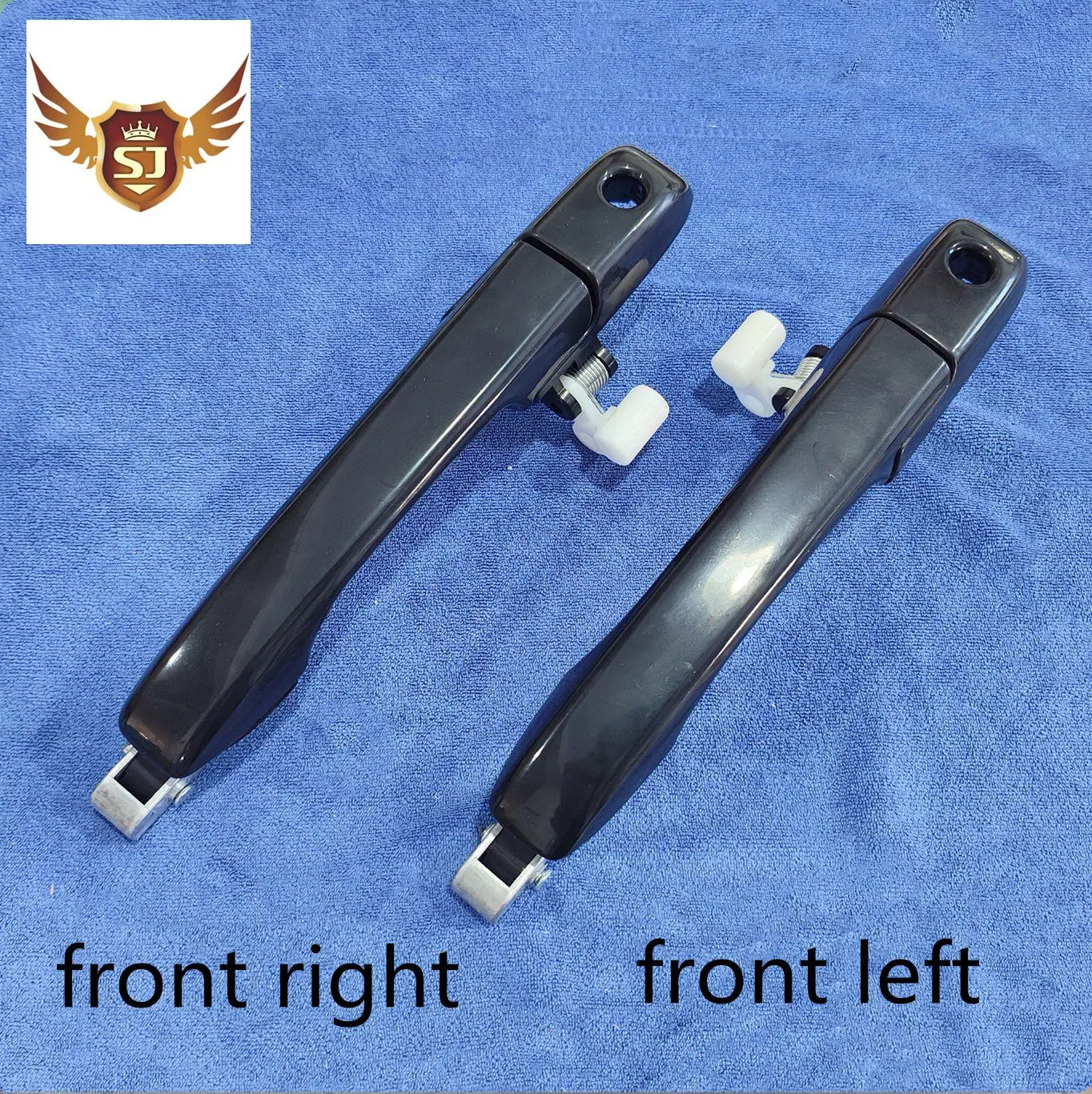 Exterior Door Handle for Honda CR-V 02-06 front left and right black smooth