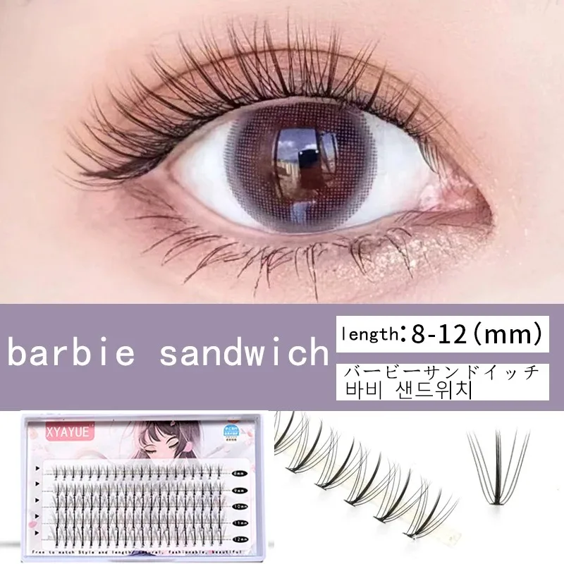 fake eyelashes makeup eyelash extension cosplay lashes make up beauty cluster lashes  natural wispy cilios lash clusters