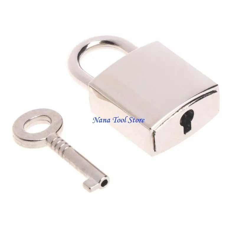 31GJ Mini Square Lock Metal Keyed Padlocks Vintage for Wish Lock Padlock