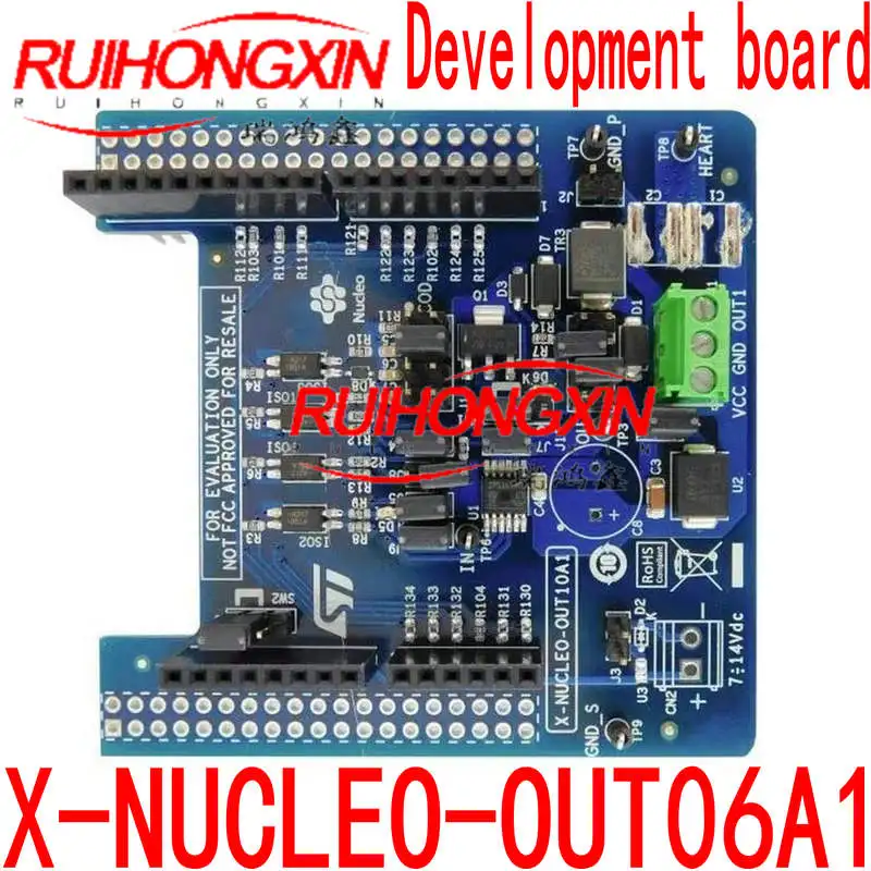 X-NUCLEO-OUT06A1 single-channel high-side switching power supply management expansion board development tool