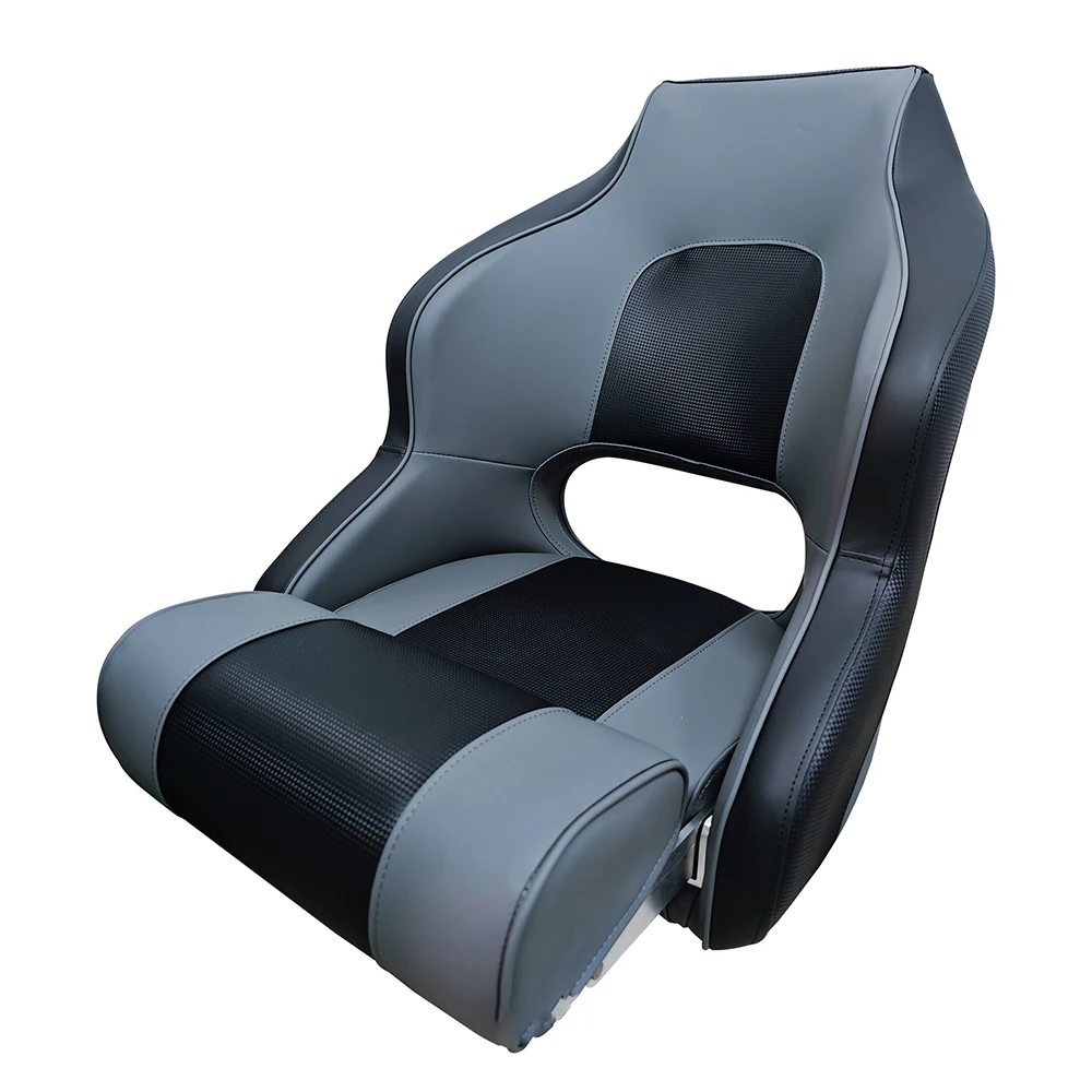 High Quality Fold Up High Back Captain Boat Seat Premium Marine Swivel Seating for  Fishing & Fiberglass Boats  Passenger Seat