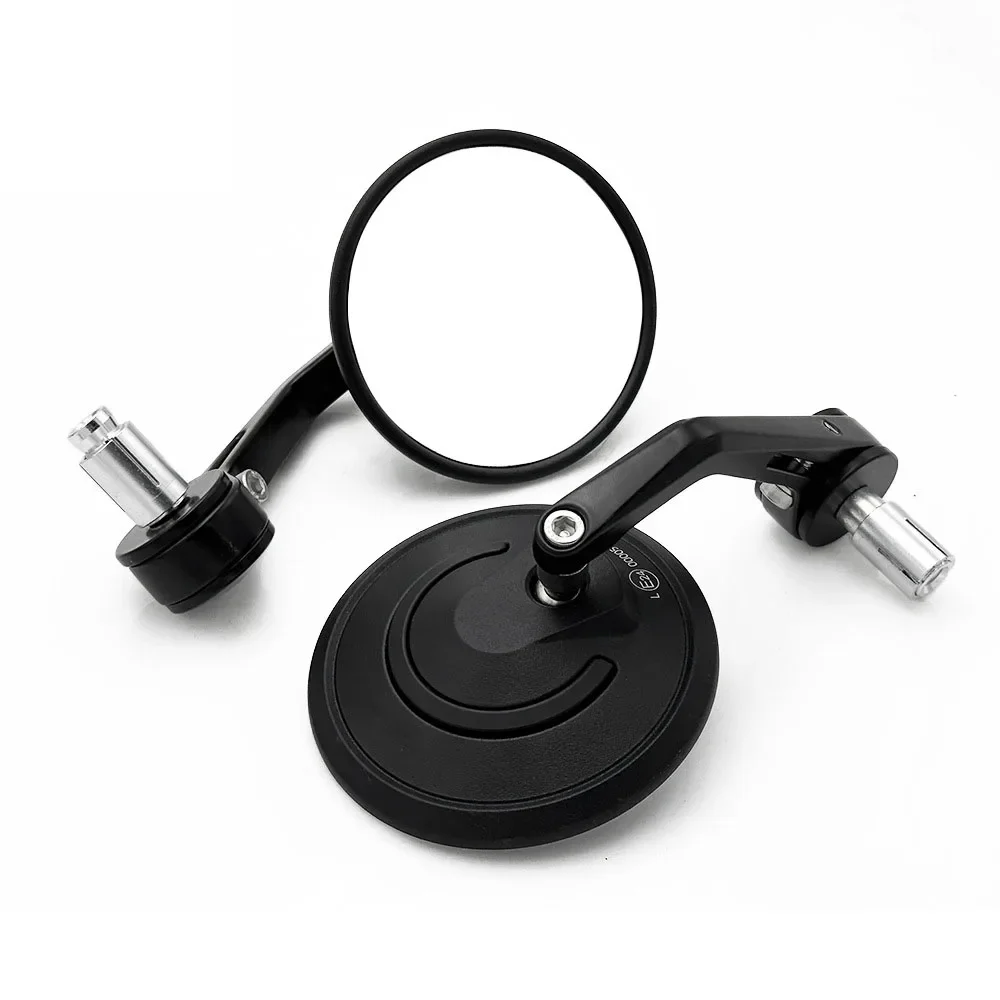 

Motorcycle UniversalReflector Aluminum Classic Retro Round Handlebar End Mirrors
