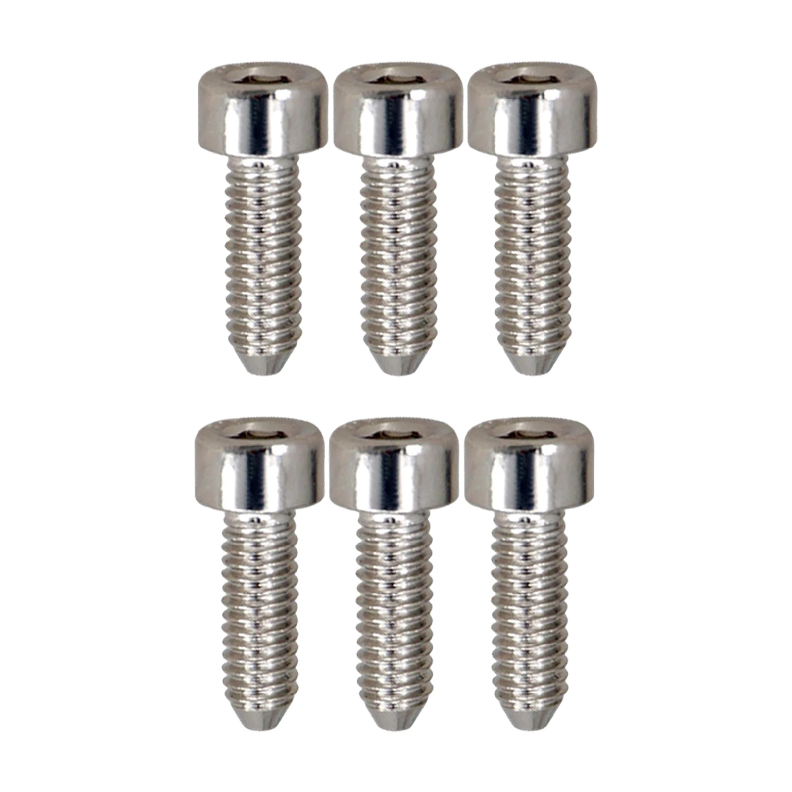 6Pcs Electric Guitar Bridge Saddles Locking String Screws for Hexagon Screws Musical Instrument Guitar Accessories Parts