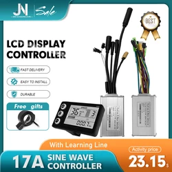 Electric Bike Three-Mode 36V 48V 17A Sine Wave Controller Motor Kit with LCD Display SM/WP Plug Use for UART Protocol No.2