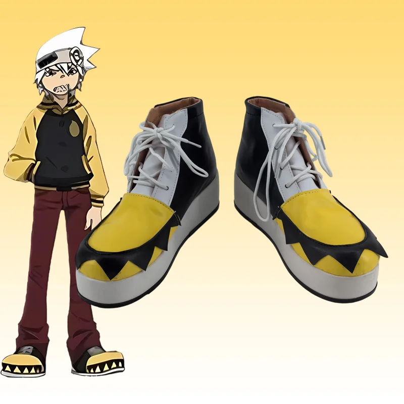 

Anime Soul Eater Soul Evans Cosplay Shoes Soul Evans Yellow Shoes