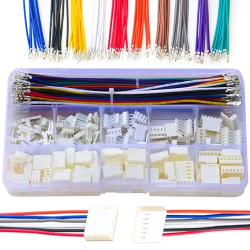 MX2.54 Kit de connecteur de câble de 2.54mm, KF2510 Molex KK 254 Pas de 2.5mm Connecteur à 2/3/4/5/6 broches avec directions 22AWG (SH-MX2.54-2510)