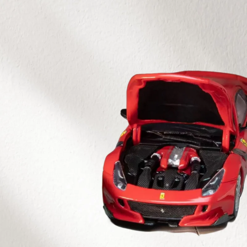 SH Diecast 1/64 مقياس فيراري F12 TDF سبيكة نموذج سيارة لعبة للأولاد لعب هدية السيارة في الصندوق الأصلي #3