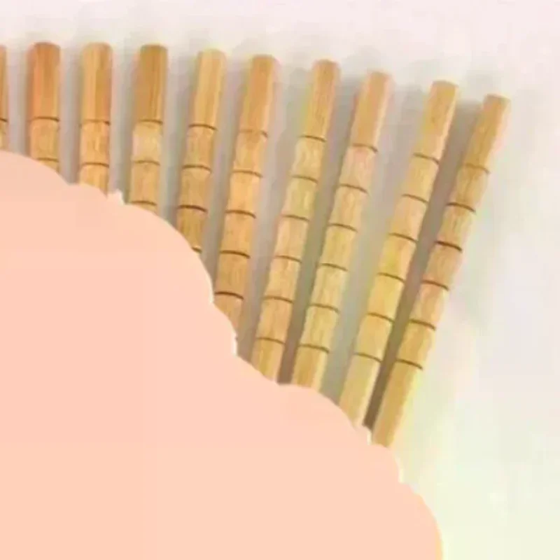 10 Pairs Chinese Bamboo Chopsticks Unpainted Wax Free Mold Proof Anti Slip Kitchen Utensils Set