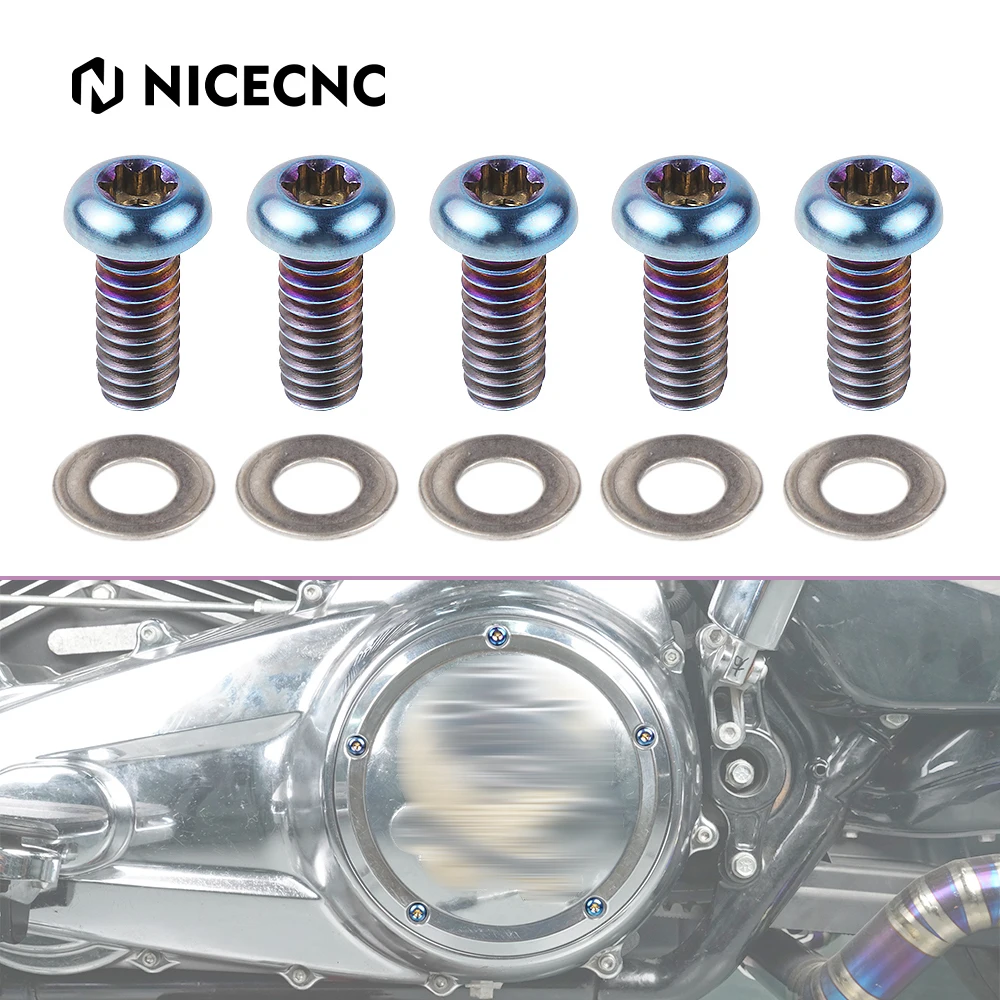 Engine Clutch Cover Bolts for Harley Road King/Special Road Glide Street Glide Ultra Limited Low Rider Street Bob Fat Bob FatBoy