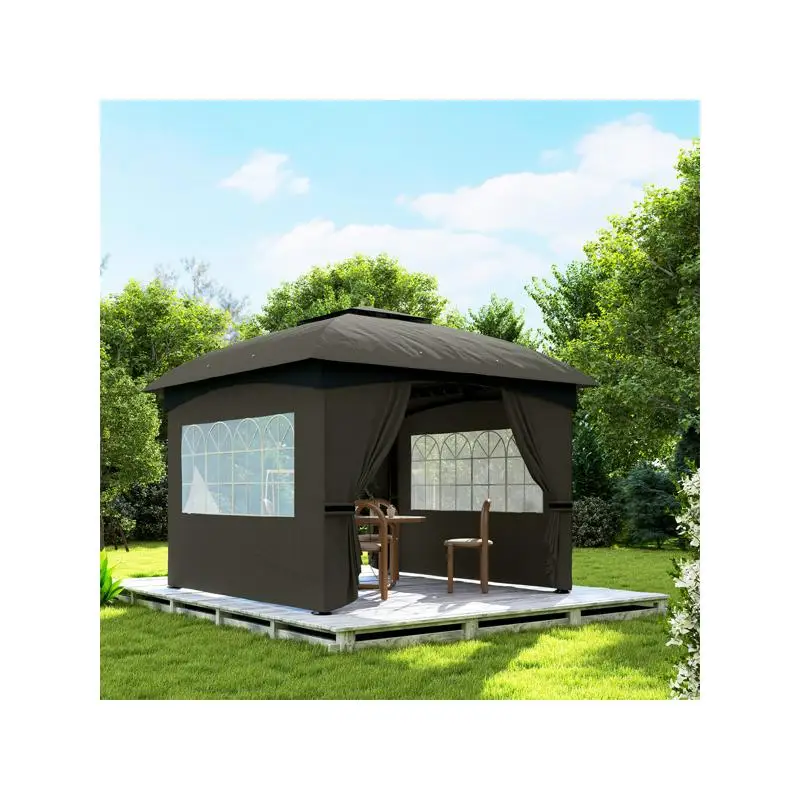 

Уличная беседка с просторным дизайном, защитой от ультрафиолета и легкой сборкой для отдыха на заднем дворе и собраний
