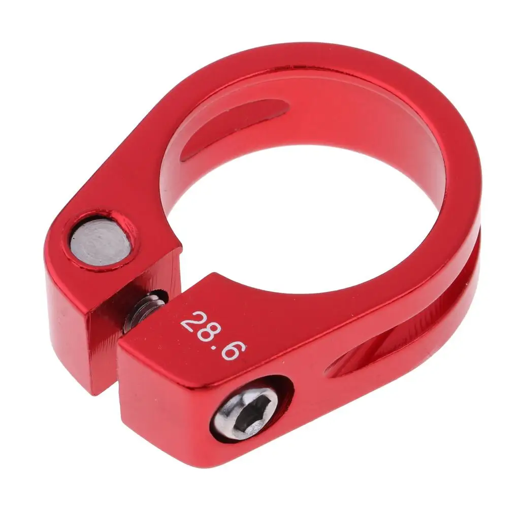 Kids Seat Post Clamp Aluminium Alloy Seatpost Collar Fits /27.2mm Bike Seat Post - Select Colors & Sizes
