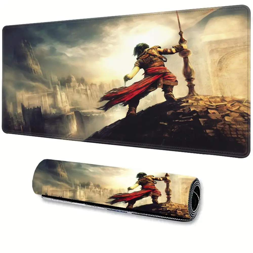 Game P-Prince of Persia The Two Thrones Mouse Pad Large Desk Mat Keyboard Ergonomic Office Rubber Game PC Non-slip Anti-fray Hom