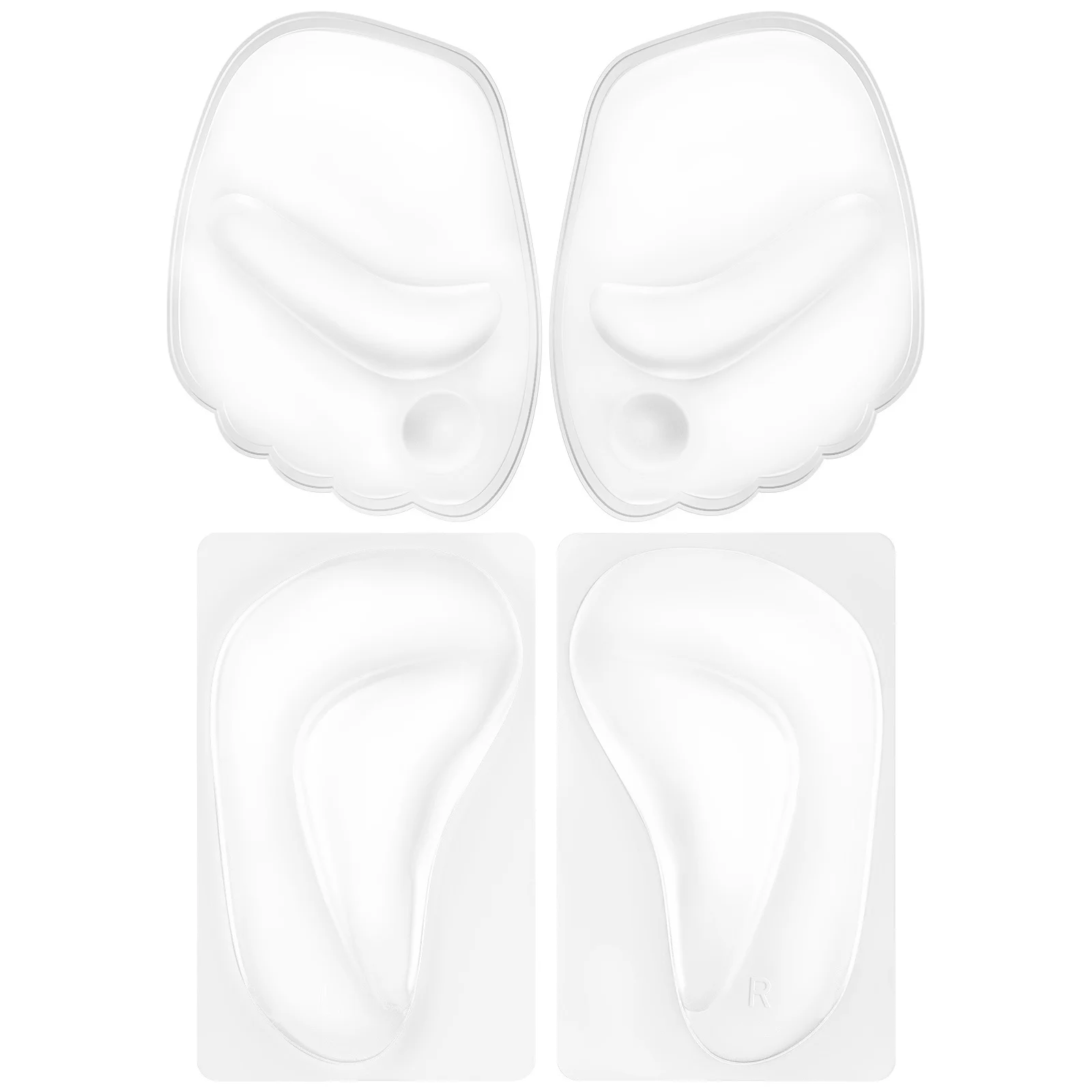 

2 Pairs Arch Support Foot Fingers Separator Pads Insoles Toe Corrector Separators Teenspreaders Men Supports Forefoot of Man