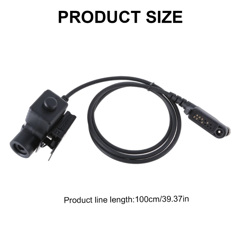 Adaptador U94 PTT para HP785 HP705, adaptador auriculares Walkies Talkies con enchufe 2 pines