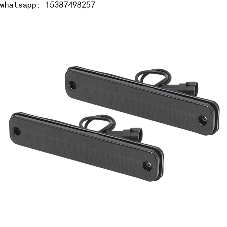 For 1 Set 2X Front Amber & 2X Rear Red Vinstar LED Side Marker Indicator Turn Signal Lamp Light for Hummer H2 2003-2009