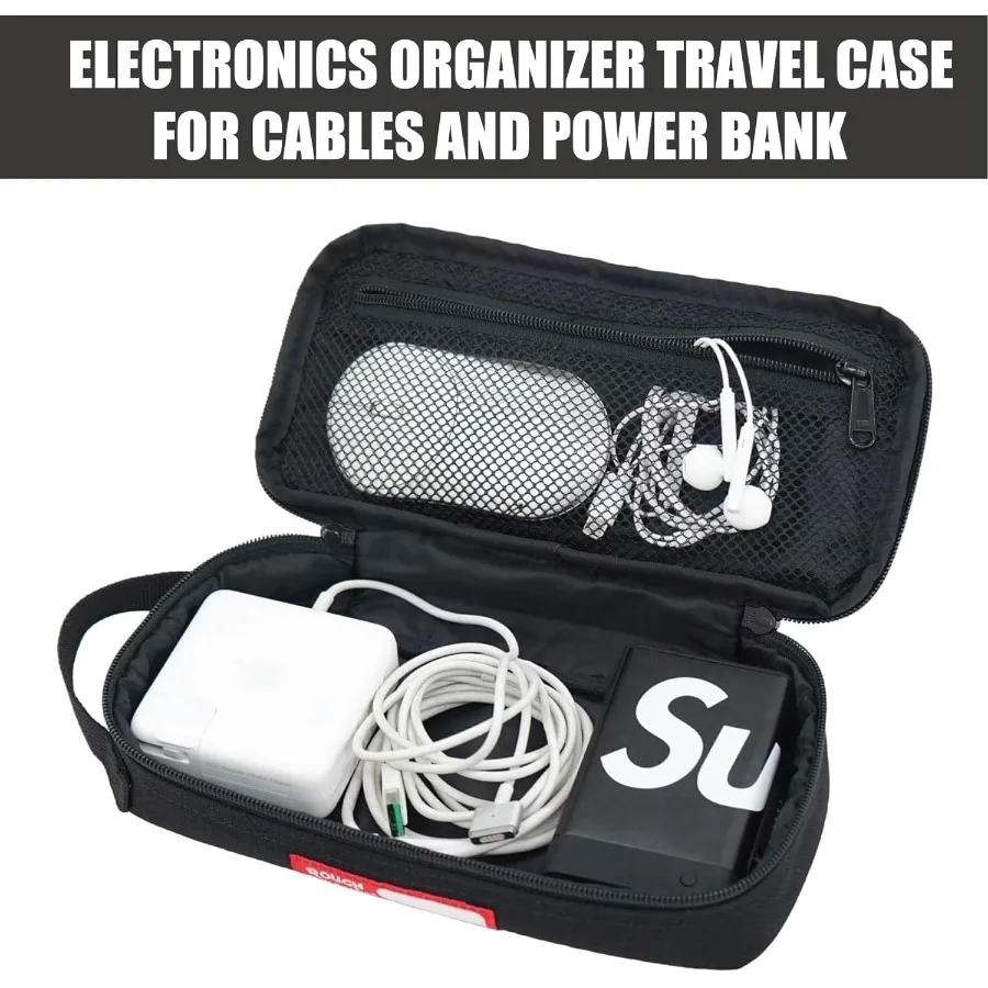 Грубая маленькая сумка для инструментов, сумка-органайзер EDC, чехол для хранения аксессуаров на молнии, портативная ручка, идеально подходит для улицы