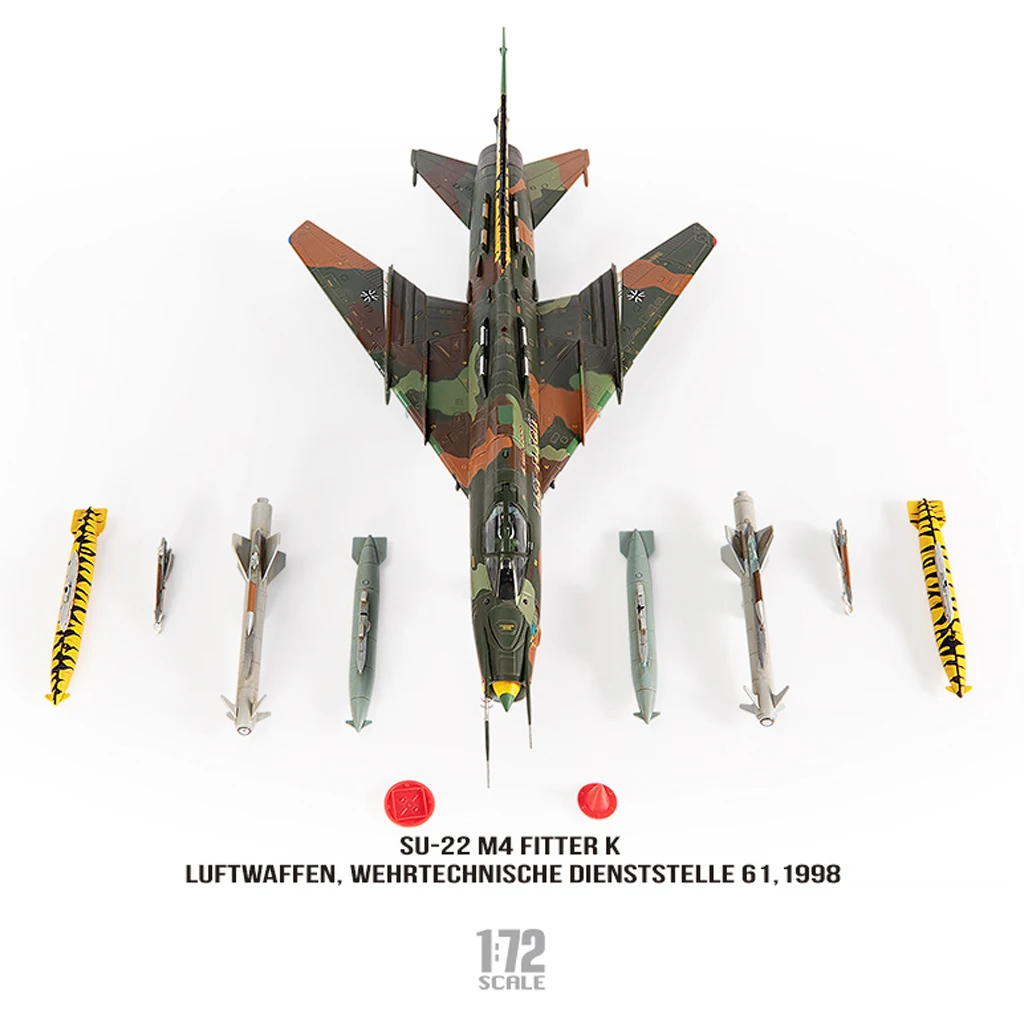 

JCW 1/72 SU-22M4 fighter model Fitter K German Air Force (final flight) alloy model