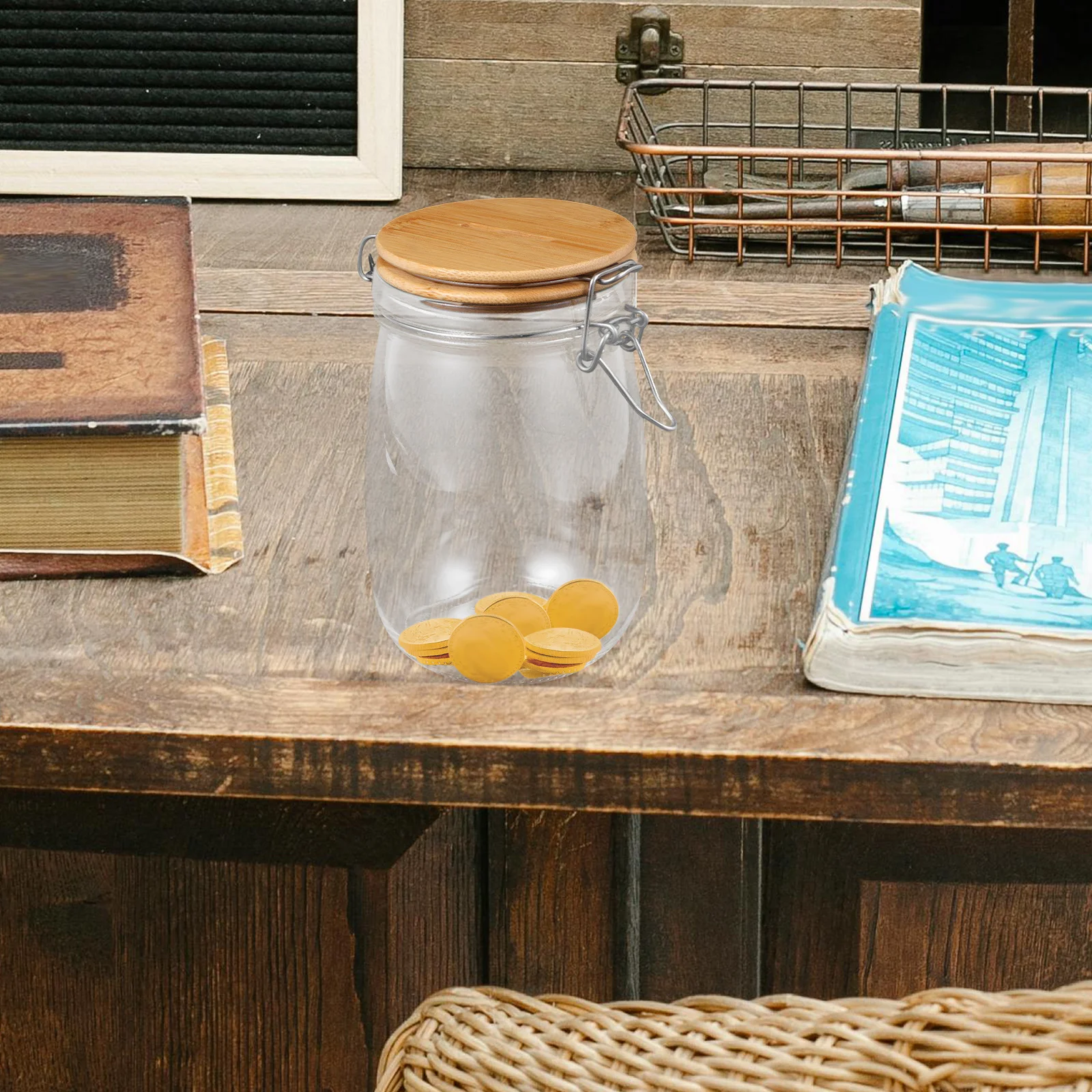 

Piggy Bank Change Jars for Adults Coin Storage Bottle Savings Compact Money Good Looking