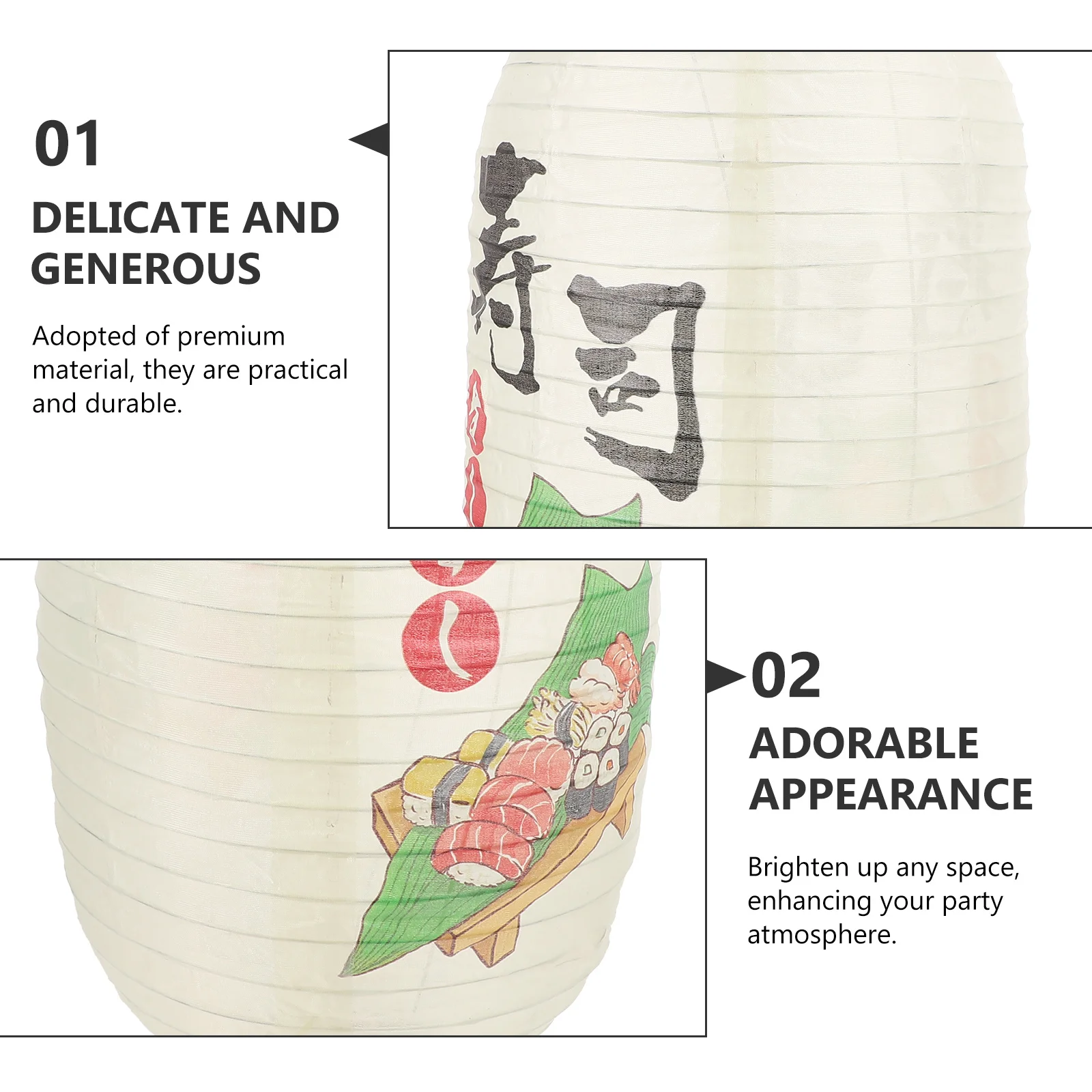 

Cloth Lanterns Waterproof Outdoor Decorative Lights For Restaurant Sushi Izakaya Party Festival Home Garden Decoration