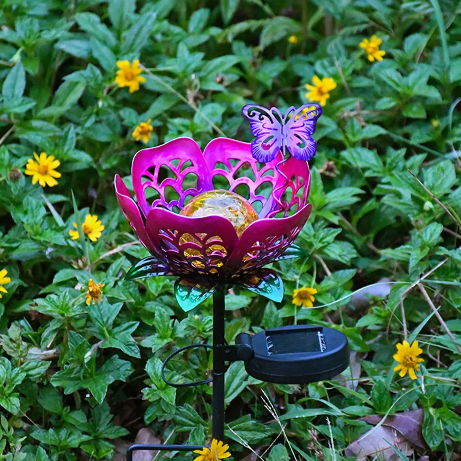 Solar Garden Lights Outdoor Waterproof Creative Lamp Iron Waterproof Projector Light Outdoor For Backyard Pathway Landscape Deck