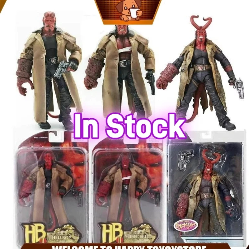 

New Mezco Hellboy Anime Action Figure 7inch Movable Statue Pvc Model Ornament Collection Toys Gifts In Stock