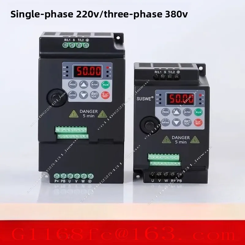 Heavy Duty Three-phase Frequency Converter 1.5/2.2/3/4/5.5/7.5 KW220 Fan Water Pump 380V Motor Speed Controller