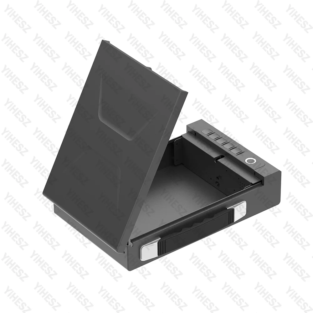 Tuya Portable Gun Safe Biometric Technology APP/Password/Fingerprint/Key Unlock Cold-rolled Steel Material Safe Security Box