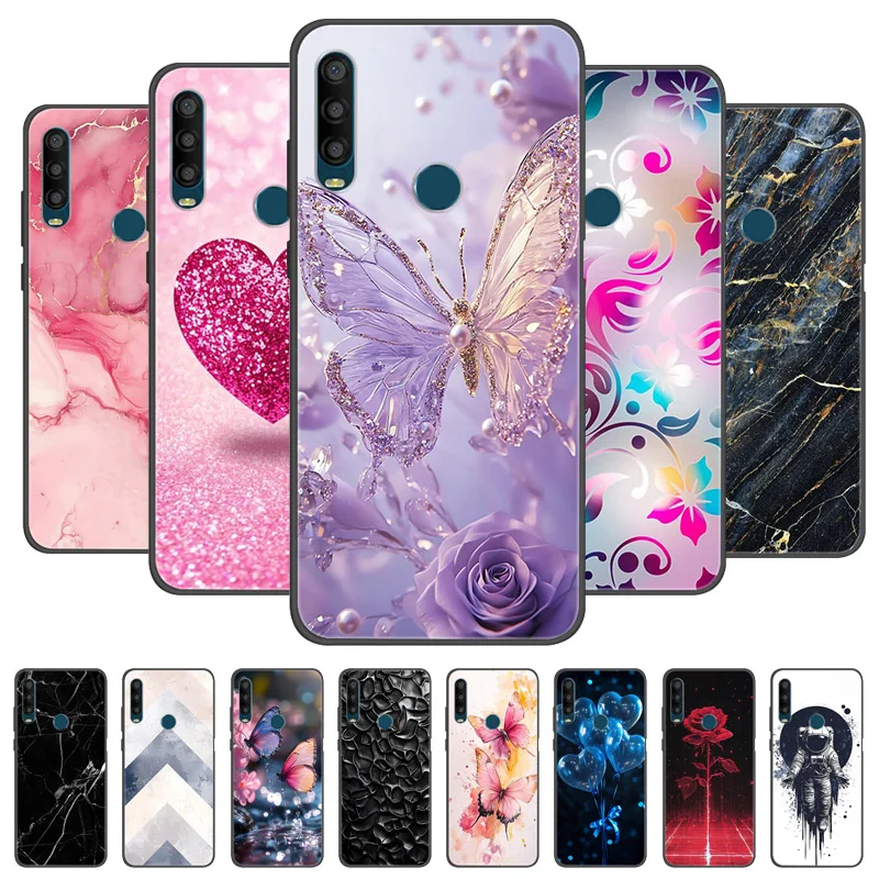 Para alcatel 1se 2020 caso mármore macio fosco silicone capa traseira para alcatel 1se 2020 5030f 5030u 5030d cobertura completa escudo do telefone