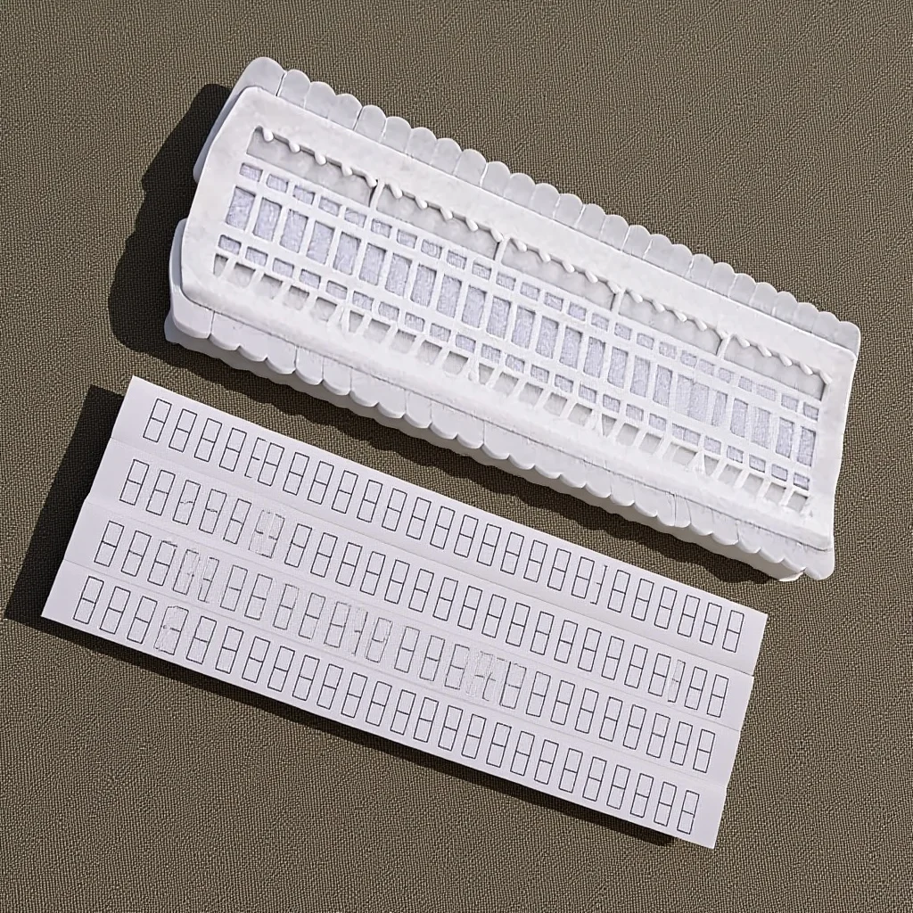 

Cross Stitch Thread Organizer 50 Holes Plastic Floss Holder Mini Needle Arranger Great Gift for Beginners White