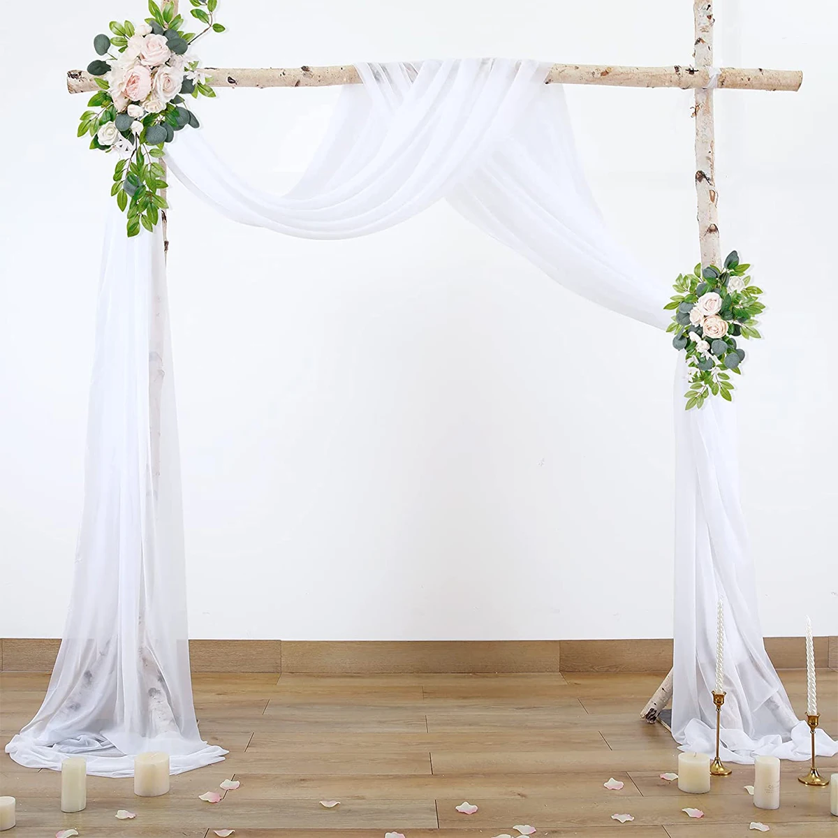 

Wedding Valance Arch Tulle Roll Polyester Fabric Wedding Birthday Party Backdrop Yarn For Engagement Wedding Chair Sashes Decor