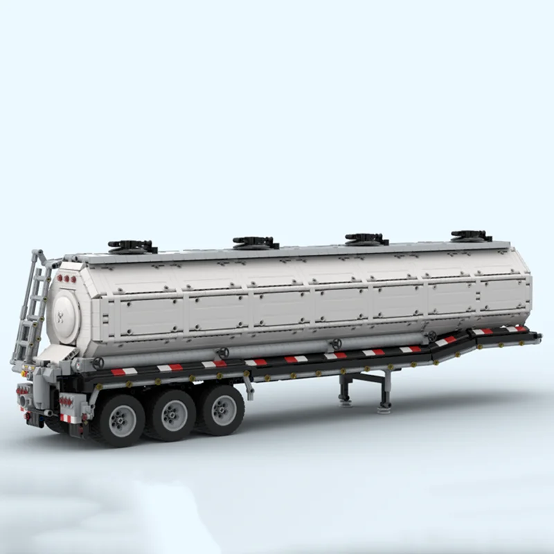 Urban Model Moc Bausteine 5580, Highway Drilling Rig Tank Semi-Trailer-Technologie, Ziegel, DIY-Montage, Konstruktion, Spielzeug, Geschenke