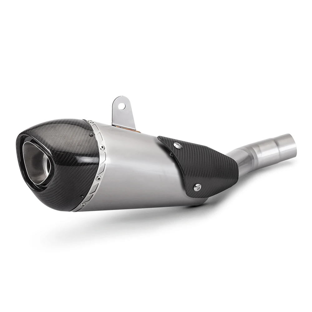 For Street Triple 765 S R RS 2017 - 2022 Moto Exhaust Escape Modify Project Carbon Fiber Muffler
