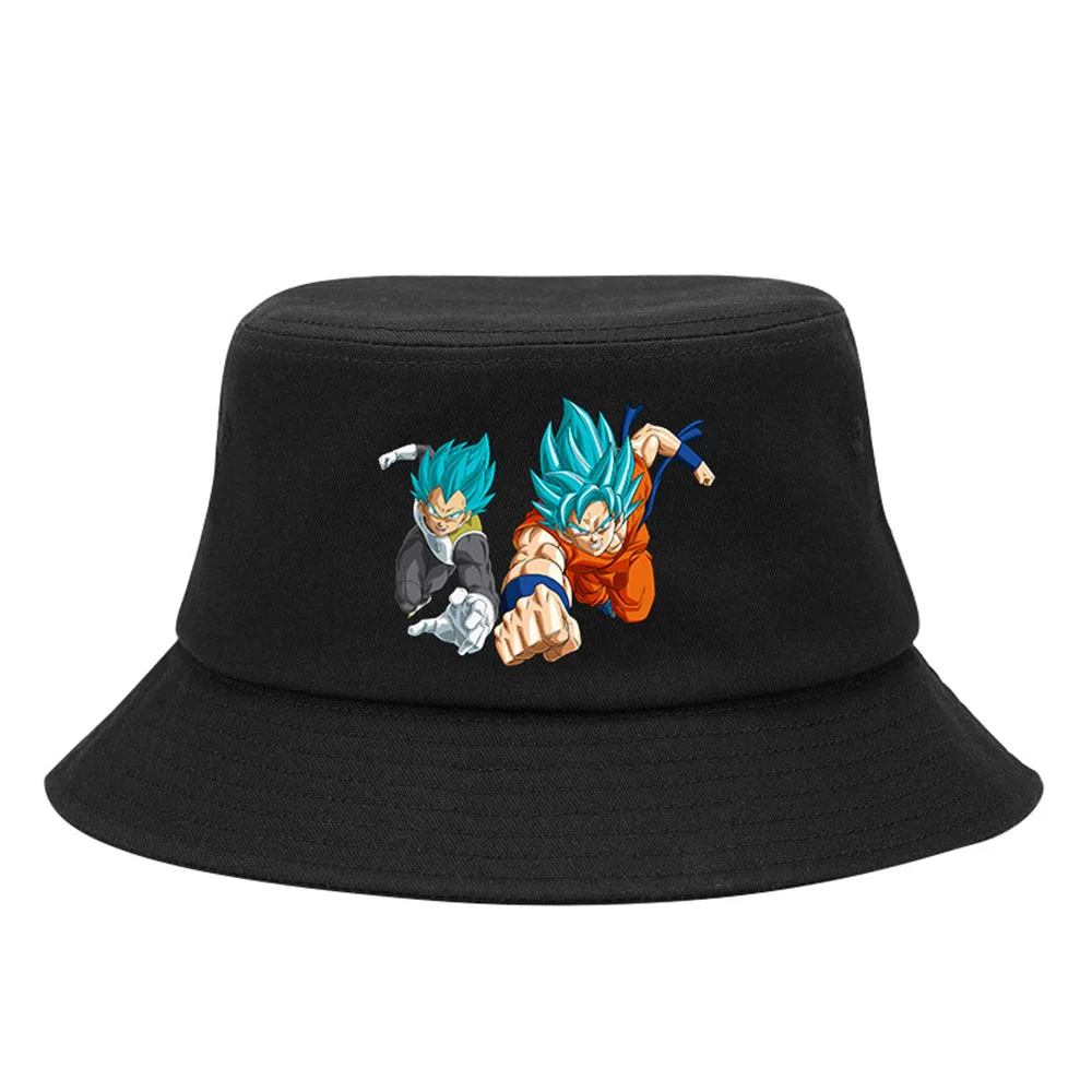 Dragon Ball Anime Son Goku Fisherman Cap Handsome Trend Autumn Winter Sun Protection Sunshade Thin Sun Flat Hat Casual Outdoor