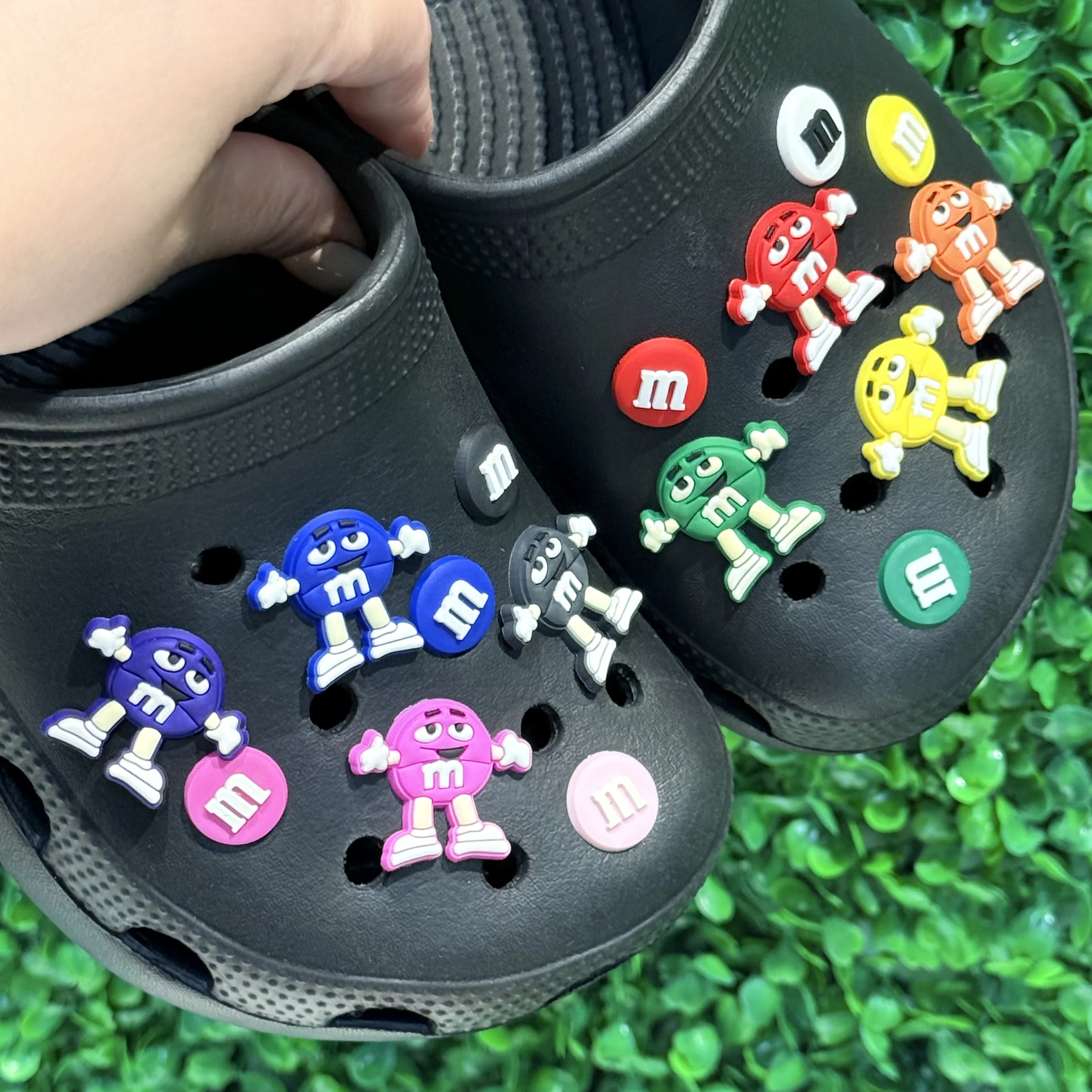 1-16pcs Cartoon Food Chocolate PVC Shoe Charms Accessories Sandals Shoe Buckle Decorations Children DIY Backpack Birthday Gift