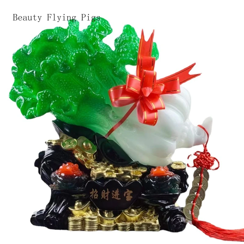 

1pc Resin Financial Ornaments Feng Shui Accessories Living Room Home Decoration Housewarming Gift Store Decorations Office Decor