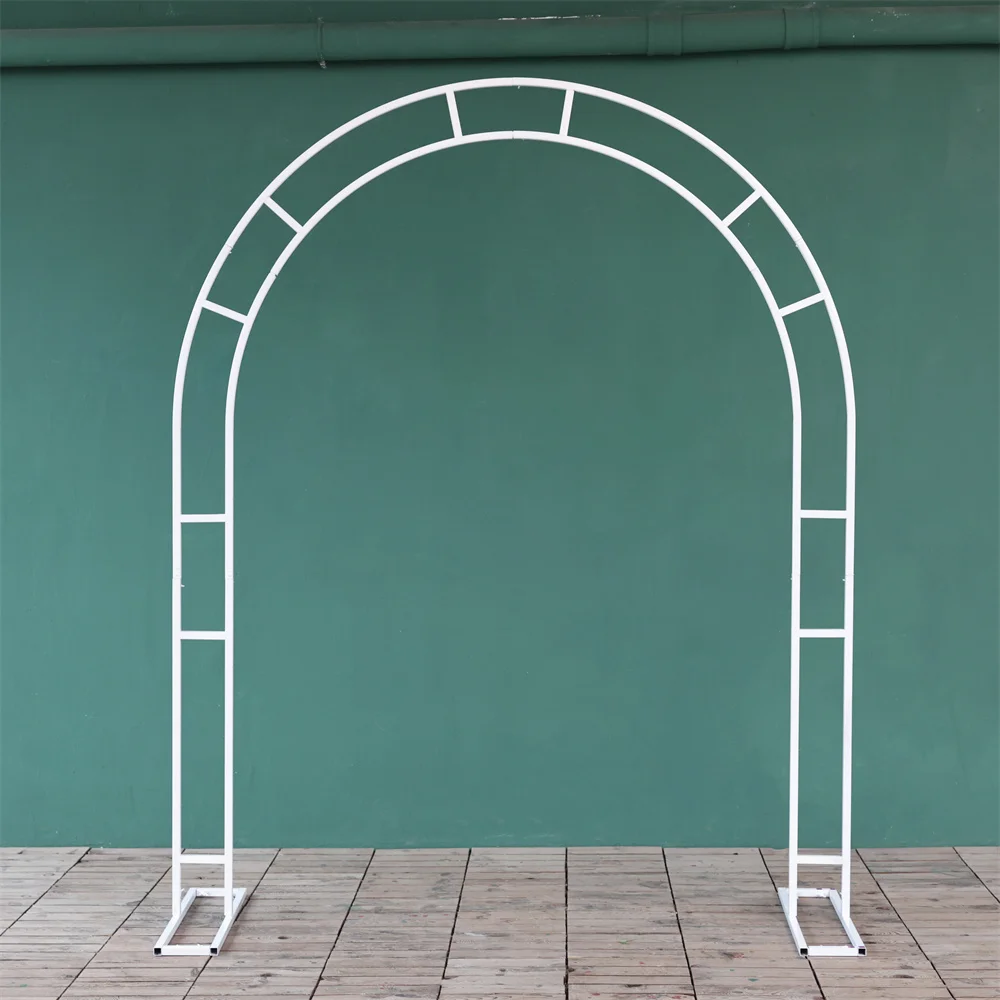 

H2.2m Wedding Party Event Decoration Iron Frame - Durable Painted Double-Pole Arch Background Backdrop Stand HY028