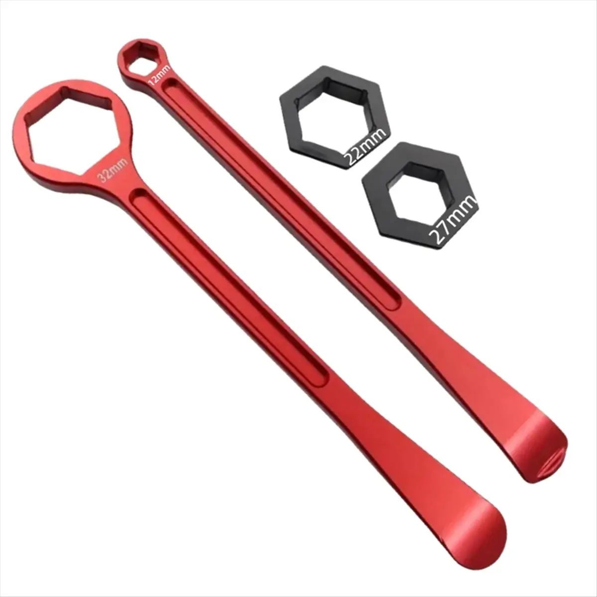 

32/10/12/22/27mm Motorcycle Tire Iron Set Combo Levers Set Red SUP