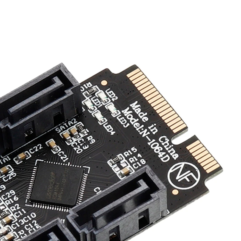 New High-Speed SATA 3.0 Adapter Efficient Data Management: Mini Pcie To 4 Ports SATA 3.0 Adapter