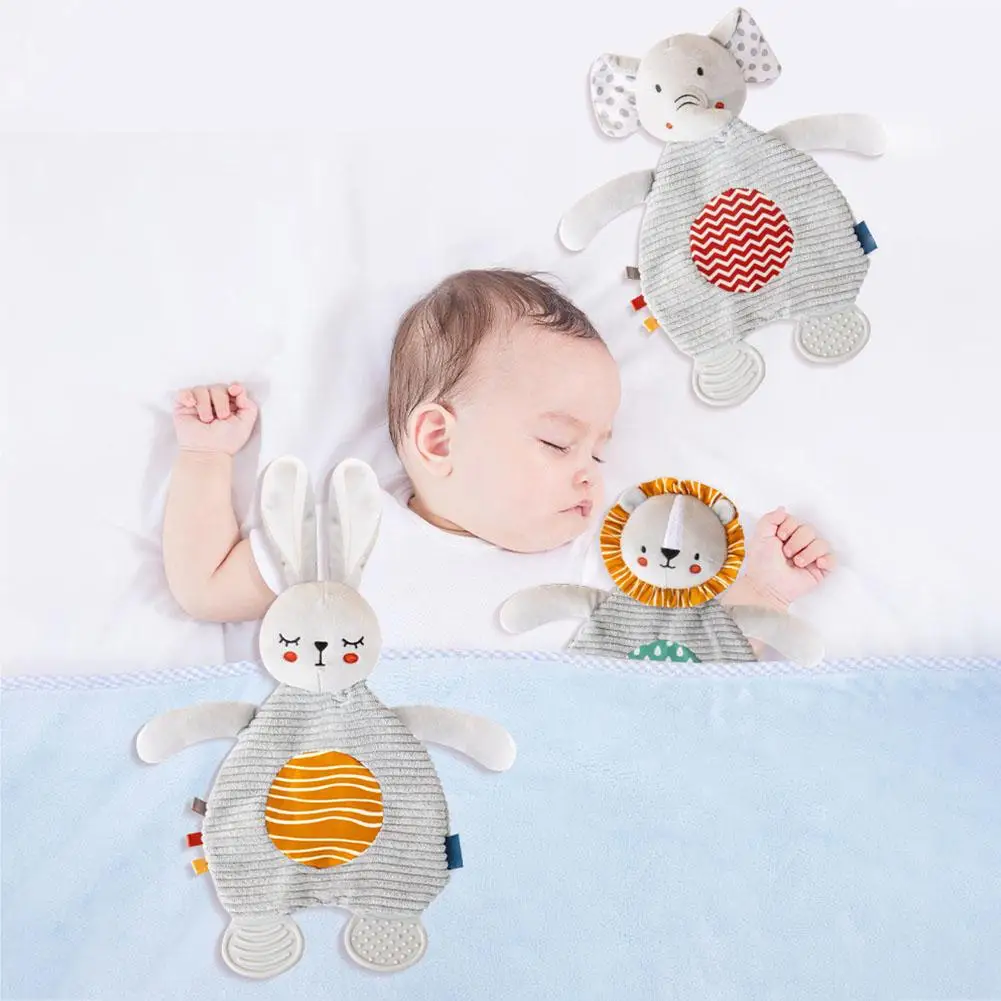 Soothing Towel Doll Teething Toys Educational MultiFunction Soothing Dolls For 3 6 9 12 Months Baby Gifts Peluche Sensorial X4O6